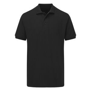 Ultimate Adults Unisex 50/50 Pique Polo / Black